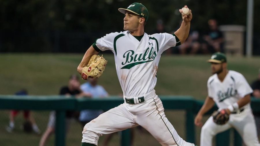 Shane McClanahan pictured in one of many successful games during his time with the University of South Florida.
