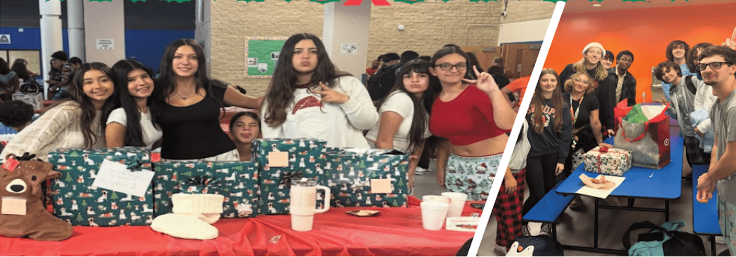 IB students at the wrapping party